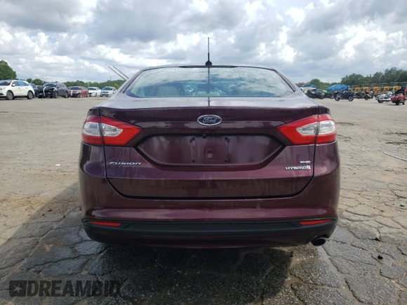 2013 Ford Fusion SE Hybrid z VIN 3FA6P0LU7DR197801, wystawiony jako Copart lot #60468095 z przebiegiem 169 215 mil mil oraz Szkoda całkowita • Salvage title. Historia ofert i sprzedaży dostępna na DreamBid. Obrazek 6.