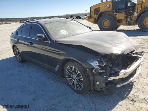 2019 BMW 5 Series 530e iPerformance with VIN WBAJA9C54KB392594, listed as a Copart auction lot 85002434 with 0 mi miles and Salvage Title. Bid and sale history available at carsss.com. Image 4.