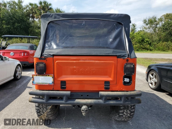 1979 Jeep CJ z VIN J9F93EH832940, wystawiony jako Copart lot #75121864 z przebiegiem Nie podano mil oraz Szkoda całkowita • Salvage title. Historia ofert i sprzedaży dostępna na DreamBid. Obrazek 6.