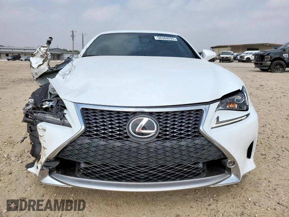 2015 Lexus RC 350 F Sport with VIN JTHHE5BC8F5002355, listed as a Copart auction lot 56369295 with 72,620 mi miles and Salvage title. Bid and sale history available at DreamBid. Image 5.