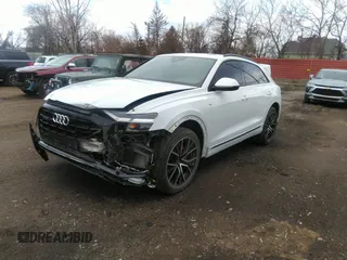 2021 Audi Q8 Premium Plus with VIN WA1EVAF11MD005634, listed as a IAAI auction lot 41919643 with 36,392 mi miles. Bid and sale history available at carsss.com. Image 19.