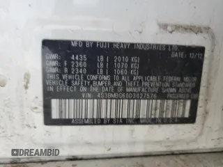 2013 Subaru Legacy Premium with VIN 4S3BMBG60D3027576, listed as a Copart auction lot 50894235 with 138,251 mi miles and Salvage Title. Bid and sale history available at DreamBid. Image 14.