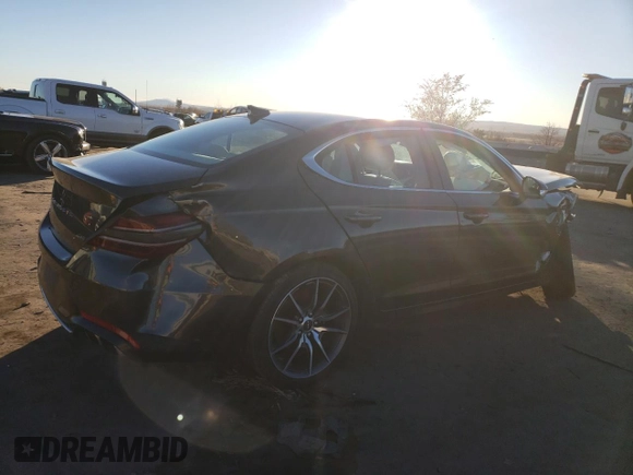 2023 Genesis G70 2.0T with VIN KMTG34TA5PU129289, listed as a Copart auction lot 81873864 with Not Provided miles and Non Repairable. Bid and sale history available at DreamBid. Image 3.