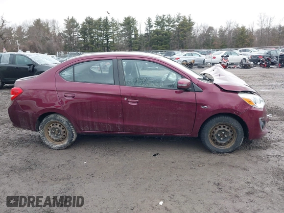 2018 Mitsubishi Mirage G4 SE with VIN ML32F4FJ1JHF06220, listed as a IAAI auction lot 41651964 with 122,837 mi miles. Bid and sale history available at carsss.com. Image 12.