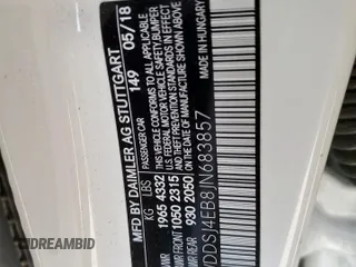 2018 Mercedes-Benz CLA 250 with VIN WDDSJ4EB8JN683857, listed as a Copart auction lot 48227595 with 74,437 mi miles and Clean Title. Bid and sale history available at DreamBid. Image 13.