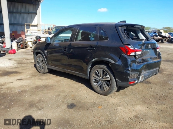 2022 Mitsubishi Outlander Sport ES with VIN JA4ARUAU4NU019731, listed as a IAAI auction lot 41131089 with 28,821 mi miles. Bid and sale history available at carsss.com. Image 3.