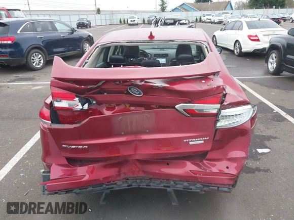 2019 Ford Fusion Titanium with VIN 3FA6P0K98KR179513, listed as a IAAI auction lot 41820059 with 112,155 mi miles. Bid and sale history available at carsss.com. Image 16.