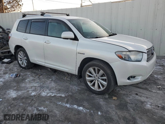 2009 Toyota Highlander Hybrid with VIN JTEEW41AX92033927, listed as a Copart auction lot 42945315 with 200,892 mi miles and Clean Title. Bid and sale history available at carsss.com. Image 4.