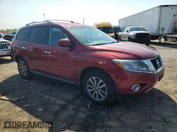2016 Nissan Pathfinder SV z VIN 5N1AR2MM4GC657374, wystawiony jako Copart lot #57080195 z przebiegiem 92 296 mil mil oraz Czysty tytuł • Clean title. Historia ofert i sprzedaży dostępna na DreamBid. Obrazek 4.