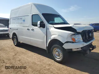 2021 Nissan NV S with VIN 1N6AF0LY2MN801216, listed as a Copart auction lot 62350985 with 61,591 mi miles and Salvage title. Bid and sale history available at DreamBid. Image 4.
