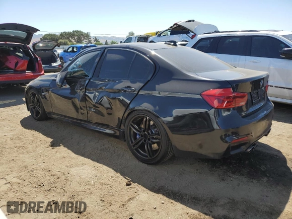 2018 BMW M3 with VIN WBS8M9C50J5K98422, listed as a Copart auction lot 57500235 with 62,915 mi miles and Salvage title. Bid and sale history available at DreamBid. Image 2.