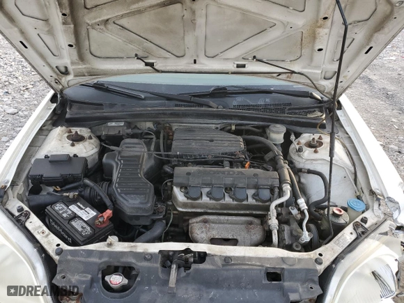 2001 Honda Civic LX with VIN 1HGEM22521L017009, listed as a Copart auction lot 47612075 with 189,844 mi miles and Salvage Title. Bid and sale history available at carsss.com. Image 11.