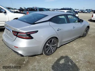2021 Nissan Maxima SV with VIN 1N4AA6CV1MC503574, listed as a Copart auction lot 46443265 with 83,841 mi miles and Salvage Title. Bid and sale history available at carsss.com. Image 3.