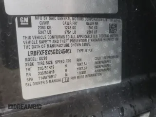 2016 Buick Envision Premium II with VIN LRBFXFSX5GD245462, listed as a Copart auction lot 80912174 with 59,457 mi miles and Salvage Title. Bid and sale history available at carsss.com. Image 13.