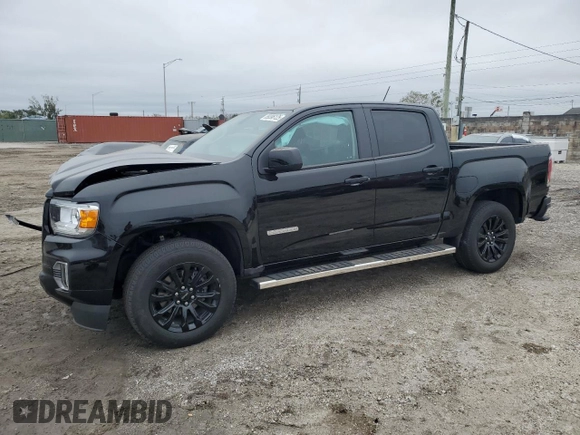 2022 GMC Canyon 2WD Elevation with VIN 1GTG5CEN3N1170263, listed as a Copart auction lot 89396125 with 15,310 mi miles and Salvage Title. Bid and sale history available at carsss.com. Image 1.