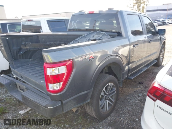 2023 Ford F-150 XL with VIN 1FTFW1E51PKD65403, listed as a IAAI auction lot 41398997 with 25,975 mi miles. Bid and sale history available at carsss.com. Image 4.