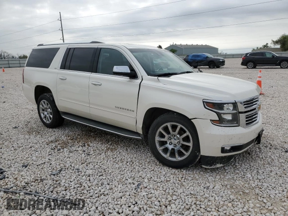 2015 Chevrolet Suburban LTZ with VIN 1GNSCKKC2FR177759, listed as a Copart auction lot 50919105 with 87,793 mi miles and Salvage Title. Bid and sale history available at DreamBid. Image 4.