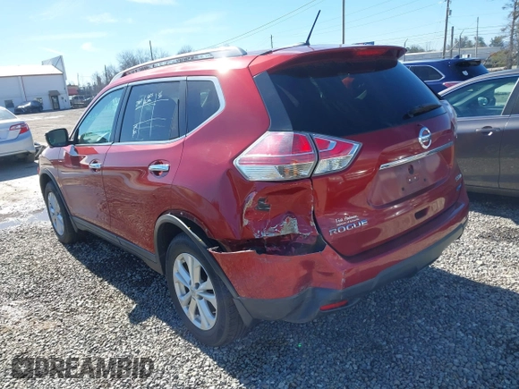 2014 Nissan Rogue S with VIN 5N1AT2MV7EC835365, listed as a IAAI auction lot 41585770 with 128,956 mi miles. Bid and sale history available at carsss.com. Image 3.