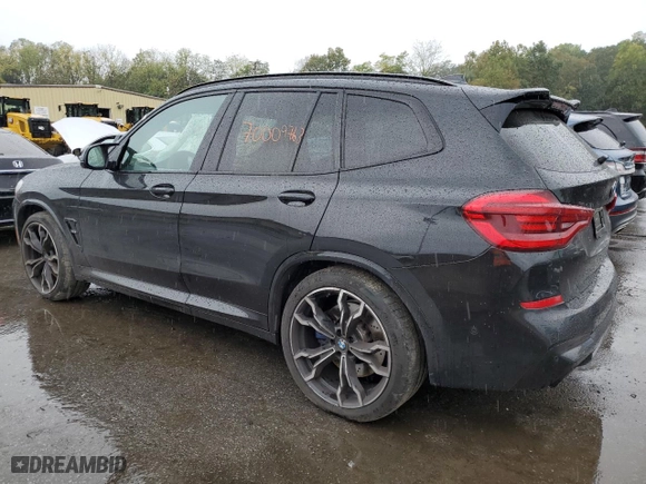 2020 BMW X3 M Competition with VIN 5YMTS0C07L9B67663, listed as a Copart auction lot 70009763 with 18,645 mi miles. Bid and sale history available at carsss.com. Image 2.