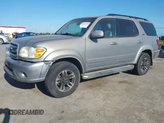 2002 Toyota Sequoia SR5 with VIN 5TDZT34A72S117383, listed as a IAAI auction lot 42219102 with 171,461 mi miles and . Bid and sale history available at carsss.com. Image 2.