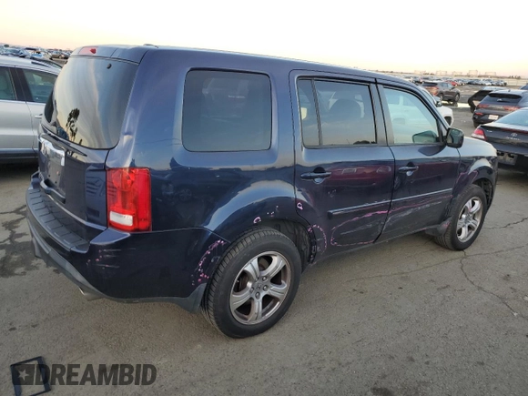 2014 Honda Pilot EX-L with VIN 5FNYF3H73EB003990, listed as a Copart auction lot 86632024 with 134,575 mi miles and Salvage Title. Bid and sale history available at DreamBid. Image 3.
