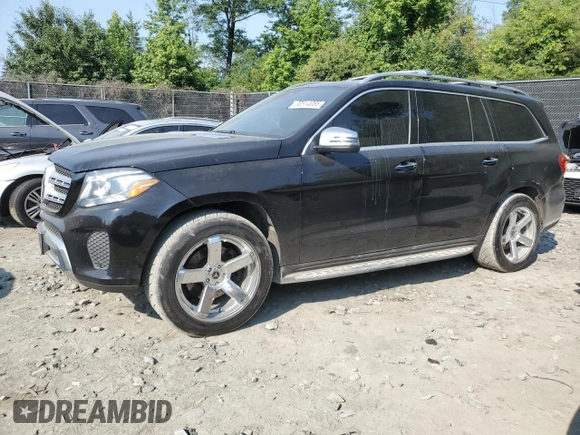 2017 Mercedes-Benz GLS 450 with VIN 4JGDF6EE2HA827538, listed as a Copart auction lot 60514085 with 138,821 mi miles and Clean title. Bid and sale history available at DreamBid. Image 1.