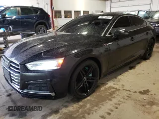 2018 Audi A5 Sportback Premium Plus with VIN WAUENCF55JA048470, listed as a Copart auction lot 80514833 with 53,246 mi miles. Bid and sale history available at carsss.com. Image 1.