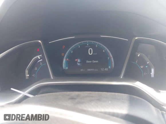 2019 Honda Civic Sedan EX with VIN 19XFC1F34KE008721, listed as a IAAI auction lot 41845651 with 80,991 mi miles. Bid and sale history available at carsss.com. Image 7.