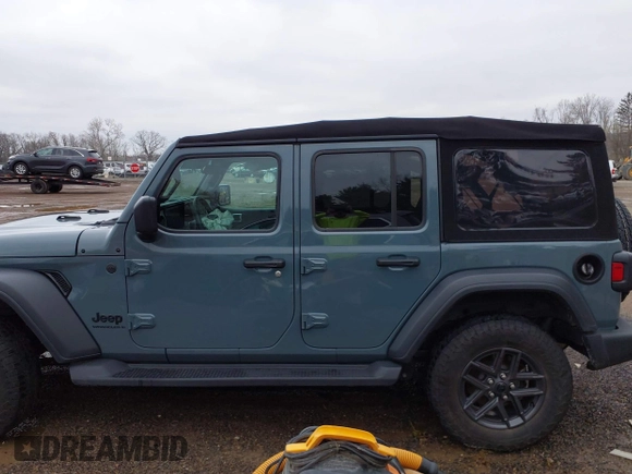 2024 Jeep Wrangler Sport S with VIN 1C4PJXDN3RW124591, listed as a IAAI auction lot 41984208 with 30,271 mi miles and . Bid and sale history available at DreamBid. Image 14.
