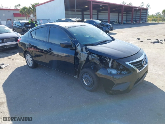 2019 Nissan Versa Sedan SV with VIN 3N1CN7AP7KL824668, listed as a IAAI auction lot 41259264 with 99,414 mi miles. Bid and sale history available at carsss.com. Image 1.