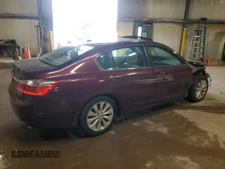 2013 Honda Accord Sdn EX-L with VIN 1HGCR2F81DA254281, listed as a Copart auction lot 52910555 with 131,654 mi miles and Salvage Title. Bid and sale history available at carsss.com. Image 3.