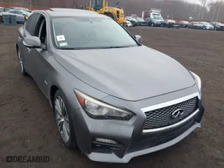 2016 Infiniti Q50 3.0t Red Sport 400 with VIN JN1FV7AR3GM451964, listed as a IAAI auction lot 41715544 with 164,139 mi miles. Bid and sale history available at carsss.com. Image 6.