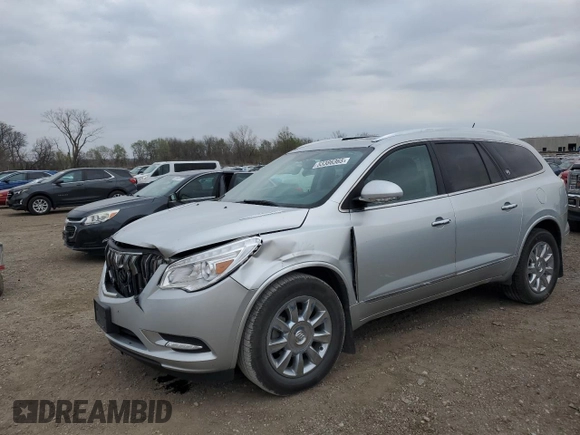 2015 Buick Enclave Leather with VIN 5GAKVBKD4FJ365873, listed as a Copart auction lot 53386365 with 185,006 mi miles and Salvage Title. Bid and sale history available at carsss.com. Image 1.