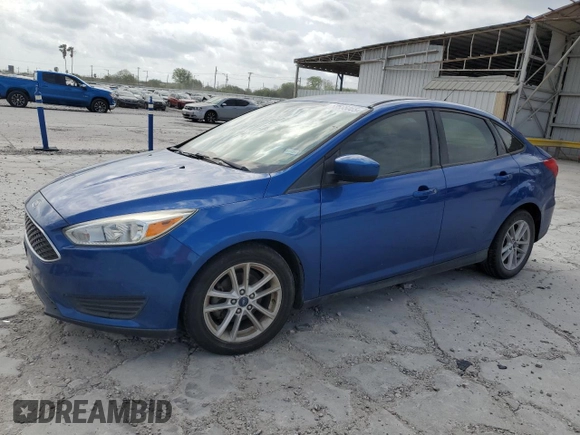 2018 Ford Focus SE with VIN 1FADP3F24JL205544, listed as a Copart auction lot 53555065 with 63,810 mi miles and Clean title. Bid and sale history available at DreamBid. Image 1.