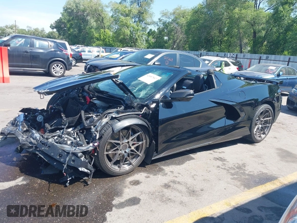 2025 Chevrolet Corvette 3LT with VIN 1G1YC3D4XS5100002, listed as a IAAI auction lot 42487547 with 2,591 mi miles and . Bid and sale history available at DreamBid. Image 15.