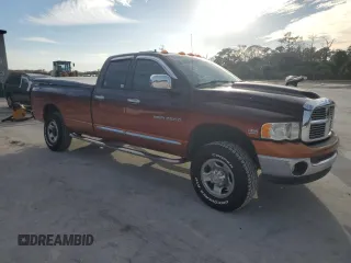 2005 Dodge 2500 SLT with VIN 3D7KS28D35G750040, listed as a Copart auction lot 42591365 with 105,523 mi miles and Salvage Title. Bid and sale history available at carsss.com. Image 4.