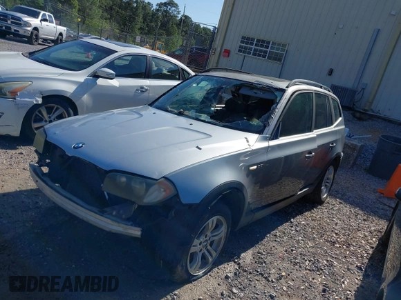 2006 BMW X3 3.0i with VIN WBXPA93496WD28060, listed as a IAAI auction lot 41973768 with 1 mi miles. Bid and sale history available at carsss.com. Image 2.