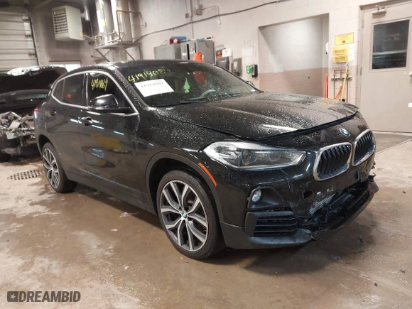 2018 BMW X2 xDrive28i with VIN WBXYJ5C39JEF69748, listed as a IAAI auction lot 41914089 with 93,122 mi miles. Bid and sale history available at carsss.com. Image 1.
