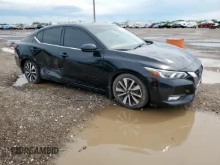 2021 Nissan Sentra SV with VIN 3N1AB8CV2MY264131, listed as a Copart auction lot 58061725 with 28,470 mi miles and Salvage title. Bid and sale history available at DreamBid. Image 4.