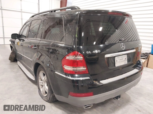 2008 Mercedes-Benz GL-Class 4.6L with VIN 4JGBF71E48A358214, listed as a IAAI auction lot 41891859 with 122,898 mi miles. Bid and sale history available at carsss.com. Image 3.
