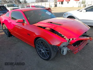 2014 Ford Mustang GT with VIN 1ZVBP8CF0E5214724, listed as a IAAI auction lot 41484505 with 129,416 mi miles and . Bid and sale history available at DreamBid. Image 1.