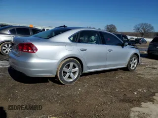 2013 Volkswagen Passat SE with VIN 1VWBH7A3XDC004156, listed as a Copart auction lot 45400585 with 57,533 mi miles and Clean Title. Bid and sale history available at carsss.com. Image 3.