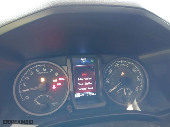 2020 Toyota Tacoma 4WD SR5 with VIN 5TFCZ5AN6LX235847, listed as a IAAI auction lot 41676928 with 77,384 mi miles. Bid and sale history available at carsss.com. Image 7.