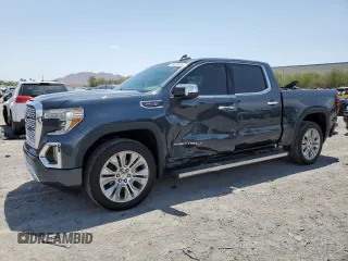 2020 GMC Sierra 1500 Denali with VIN 1GTU9FEL2LZ119990, listed as a Copart auction lot 59551635 with 80,654 mi miles and Salvage title. Bid and sale history available at DreamBid. Image 1.