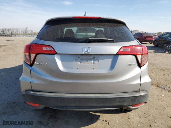 2018 Honda HR-V LX with VIN 3CZRU6H30JG728227, listed as a Copart auction lot 48487435 with 59,431 mi miles and Salvage Title. Bid and sale history available at carsss.com. Image 6.