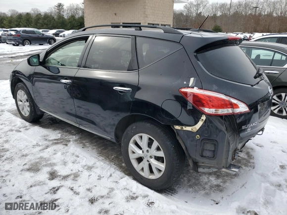 2012 Nissan Murano LE with VIN JN8AZ1MWXCW202607, listed as a Copart auction lot 43558685 with 143,880 mi miles and Salvage Title. Bid and sale history available at carsss.com. Image 2.