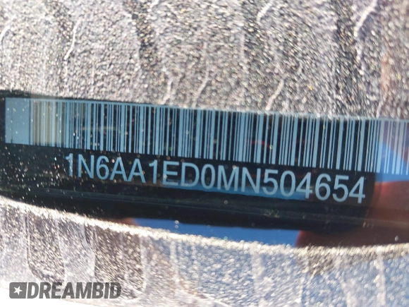 2021 Nissan Titan Pro-4X with VIN 1N6AA1ED0MN504654, listed as a IAAI auction lot 41240824 with 68,533 mi miles and . Bid and sale history available at DreamBid. Image 9.