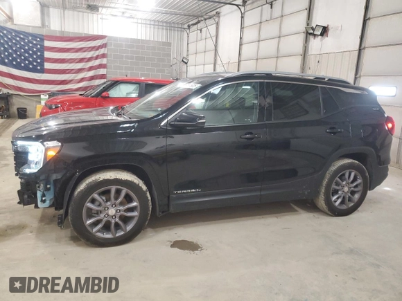 2022 GMC Terrain SLT with VIN 3GKALPEV1NL311962, listed as a Copart auction lot 50881925 with 57,224 mi miles and Salvage Title. Bid and sale history available at carsss.com. Image 1.