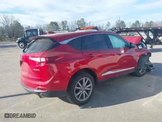 2019 Acura RDX w/Technology Pkg with VIN 5J8TC1H51KL025454, listed as a IAAI auction lot 41671946 with 91,017 mi miles. Bid and sale history available at carsss.com. Image 4.