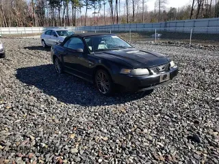 2001 Ford Mustang Deluxe with VIN 1FAFP44411F207916, listed as a Copart auction lot 50349915 with 142,609 mi miles and Salvage Title. Bid and sale history available at carsss.com. Image 10.